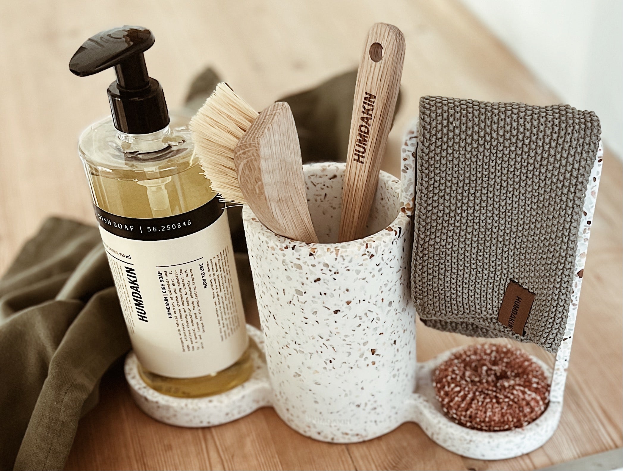 Terrazzo opvaskeholder, stor - neutral